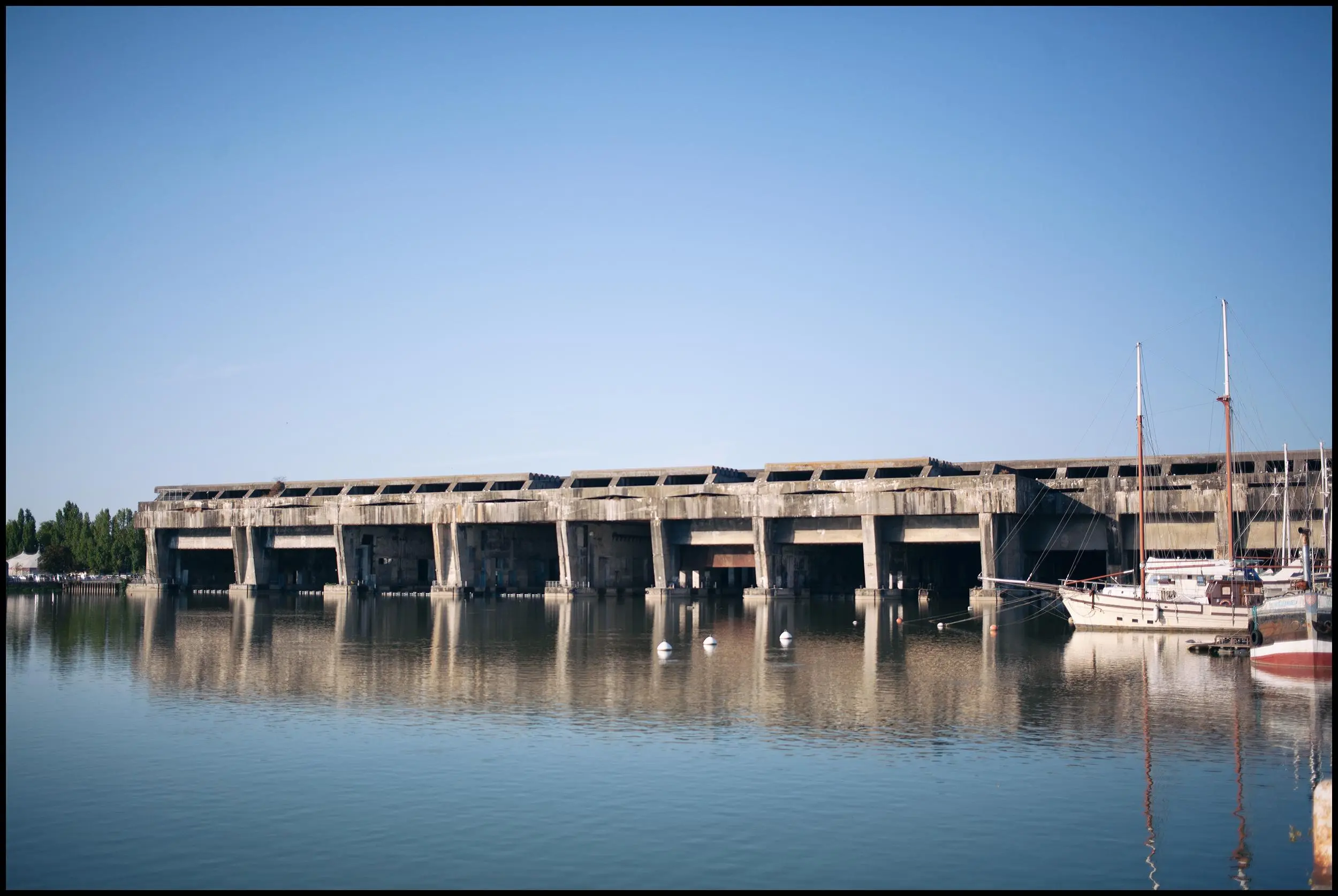 WWII Italian submarine base in Bordeaux, France (later occupied by German forces)