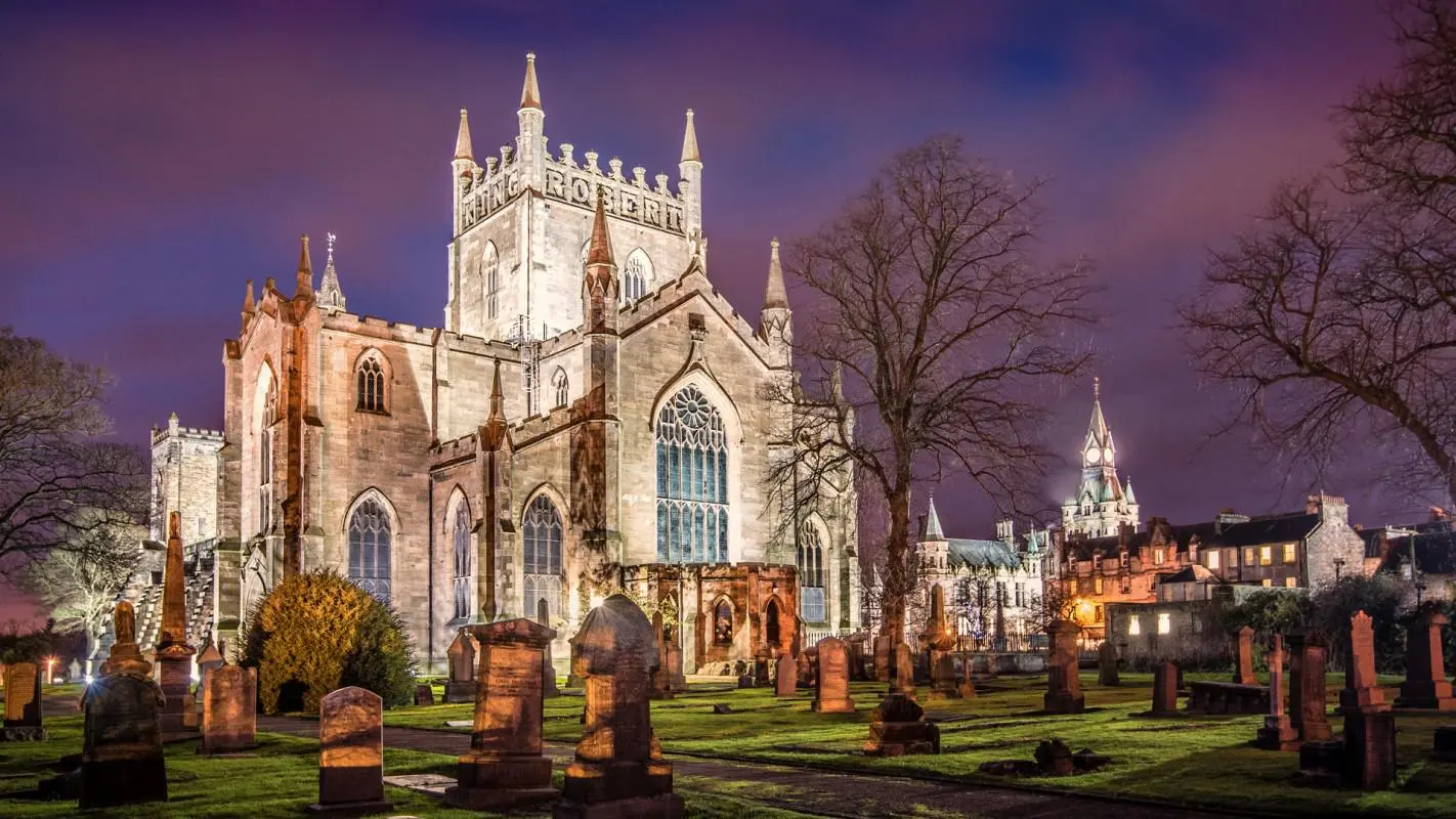 Dunfermline Abbey- Final resting place of King Robert the Bruce along with seven other medieval Scottish kings.