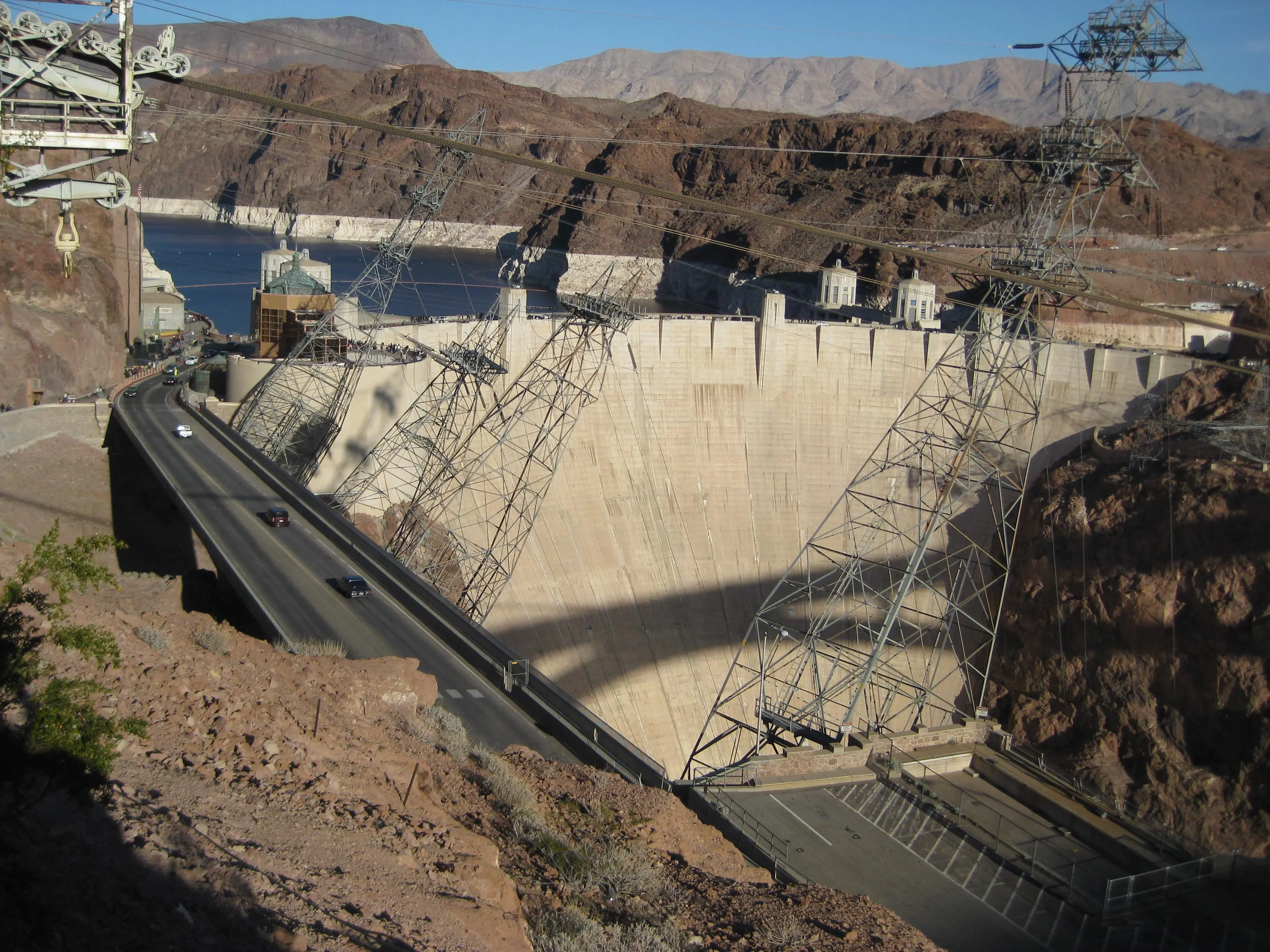 Hoover Dam, near Las Vegas, Nevada. 2011. Water levels have dropped considerably since then.