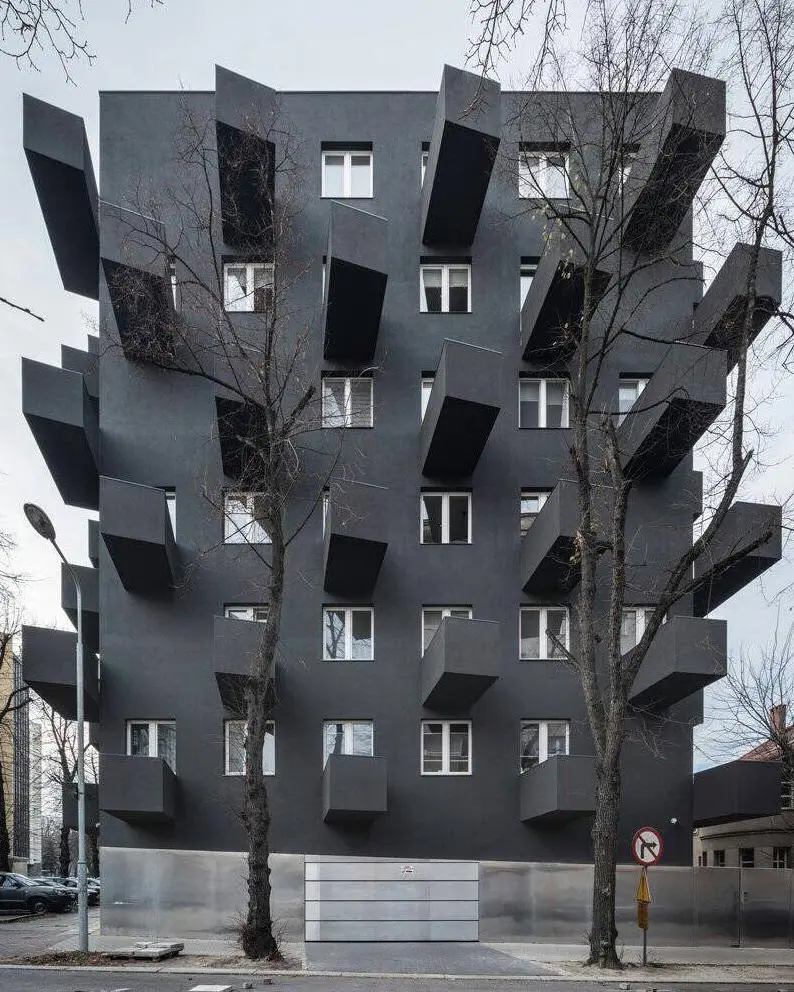 Apartment building in Poland.