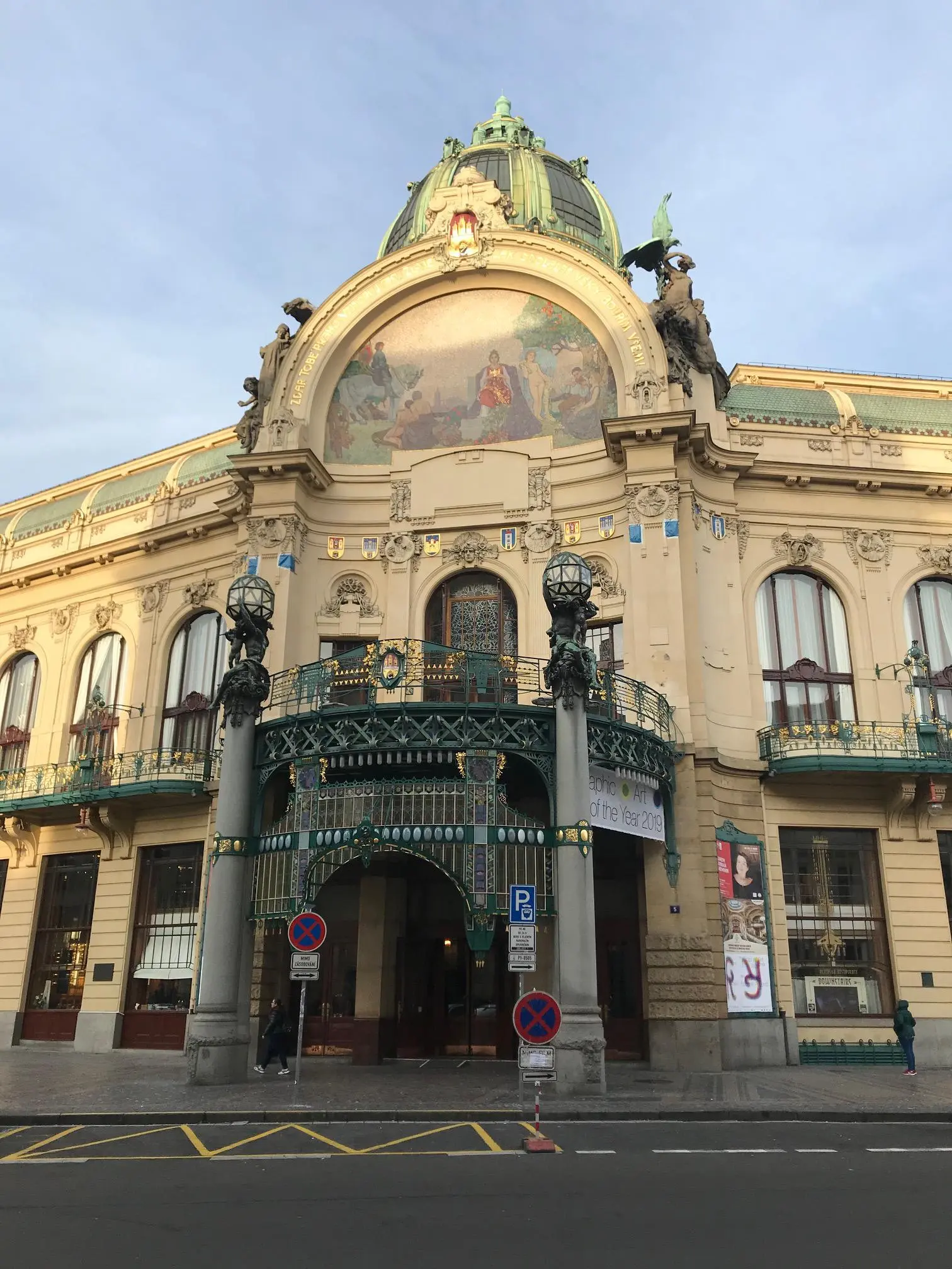 Municipal House, Prague, Czech Republic.