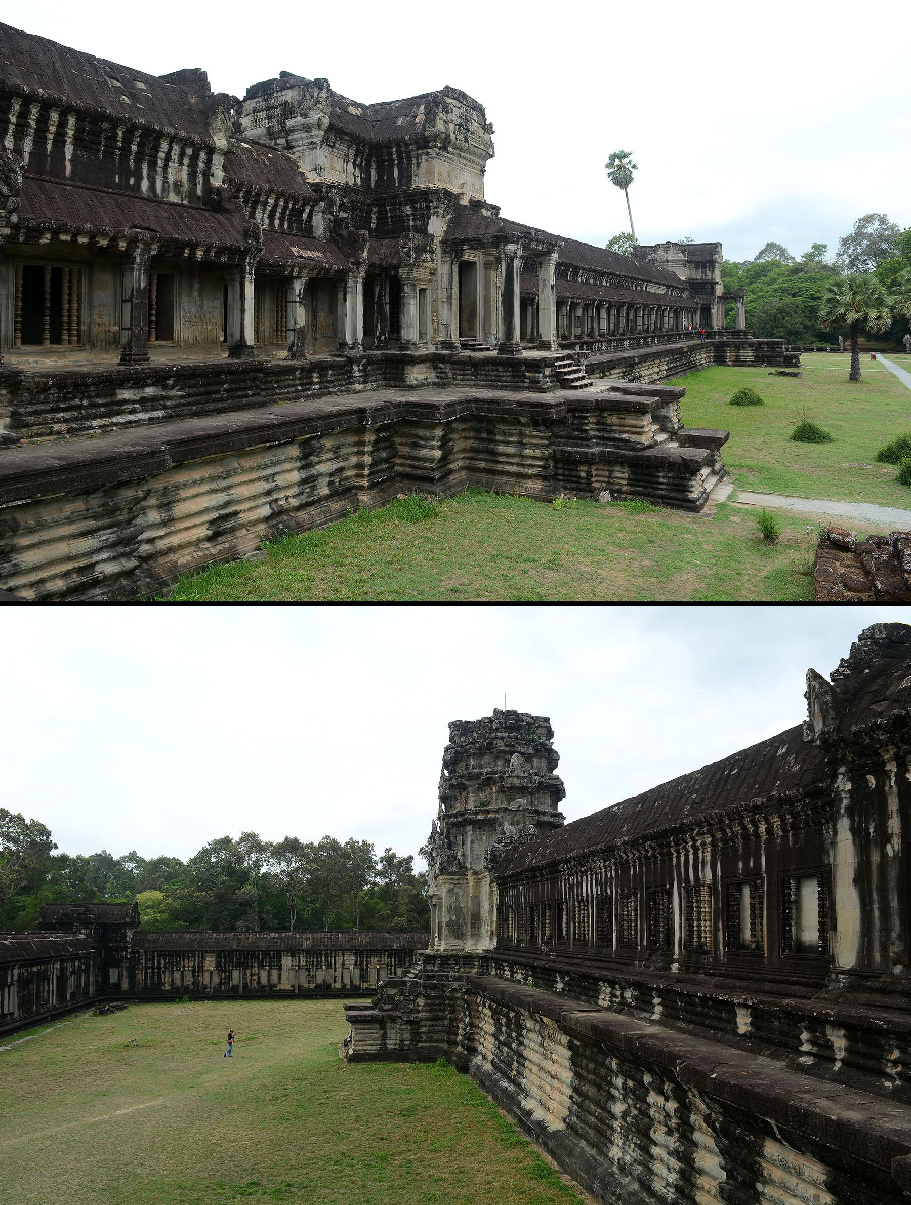 Walls of the second enclosure at Angkor Wat. Cambodia, Khmer Empire, 1150 AD [1800x2380]